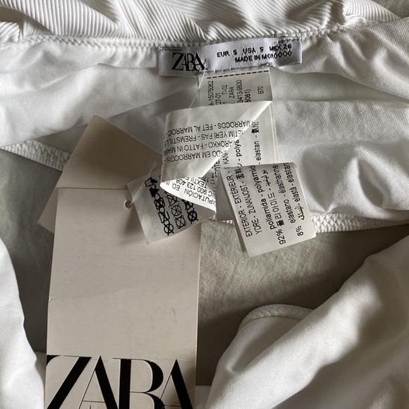 Zara one-shoulder white bikini top - Picture 3 of 3